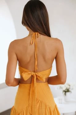 Hello Molly Sets & Co-ords Sunlight Moments Crop Yellow