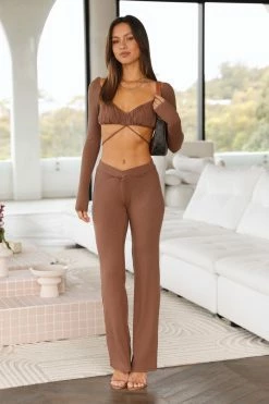 Hello Molly Slight Movements Pants Brown