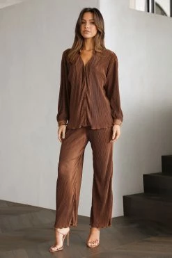 Hello Molly Your Amusement Pants Brown