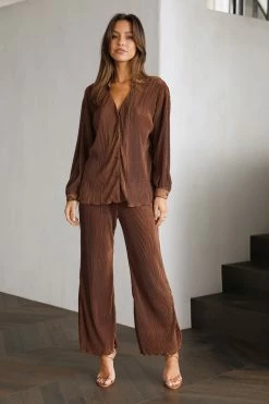 Hello Molly Your Amusement Pants Brown