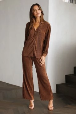 Hello Molly Your Amusement Pants Brown