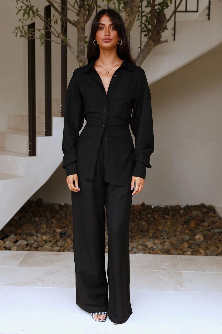 Best Pirce π LIONESS La Quinta Pants Black π₯ 3 LIONESS La Quinta Pants Black