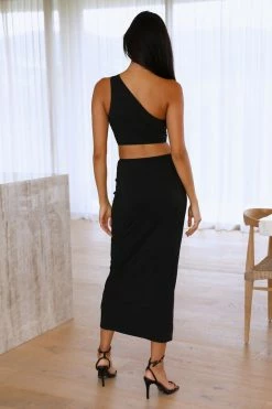 Hello Molly Karmic Power Maxi Skirt Black Skirts