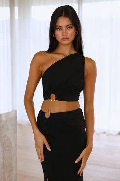 Hello Molly Karmic Power Crop Black Sets & Co-ords