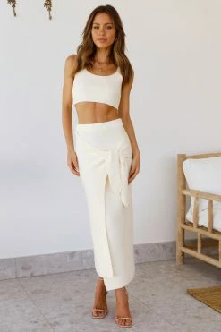 Hello Molly Frosty Midi Skirt Skirts