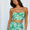 Hello Molly Vivian Crop Green Sets & Co-ords