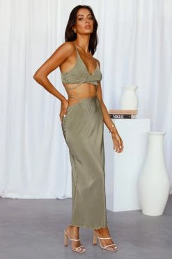 Best Sale π₯° Hello Molly Not A Stereotype Maxi π Skirt Green 𧨠11 Hello Molly Not A Stereotype Maxi Skirt Green