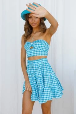 Hello Molly Animal Crossing Crop Blue Sets & Co-ords