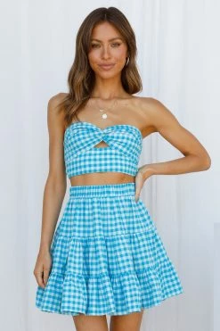 Hello Molly Animal Crossing Crop Blue Sets & Co-ords