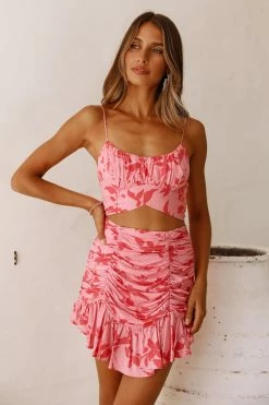 Hello Molly Love Talk Skirt Pink