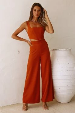 Hello Molly So Automatic Crop Rust Sets & Co-ords