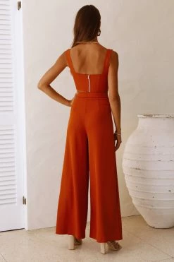 Hello Molly So Automatic Crop Rust Sets & Co-ords