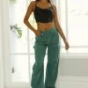 LIONESS Miami Vice Pant Forest Green Jeans