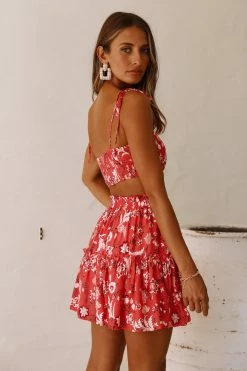 Hello Molly With You Skirt Coral