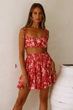 Hello Molly With You Skirt Coral
