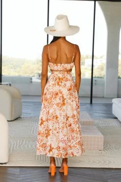 Hello Molly Fresh Mocha Crop Floral Sets & Co-ords