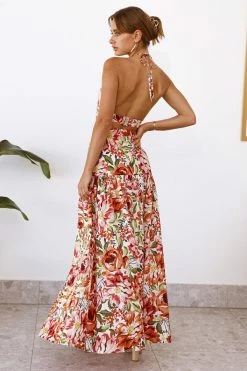 Seven Wonders The Label SEVEN WONDERS Madeira Maxi Skirt Orange Floral