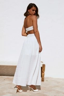 Hello Molly Iconic Revival Maxi Skirt White Sets & Co-ords