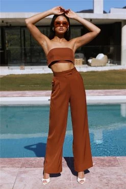 Hello Molly Blind Love Pants Brown