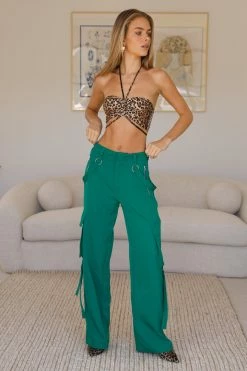 Hello Molly Hayley Cargo Pants Green