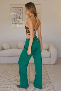 Hello Molly Hayley Cargo Pants Green