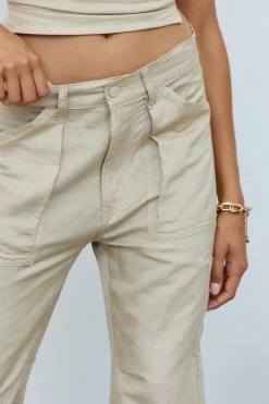 Pants LIONESS Miami Vice Linen Pant Wheat