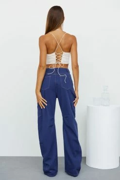 LIONESS Miami Vice Pant Dark Denim Pants