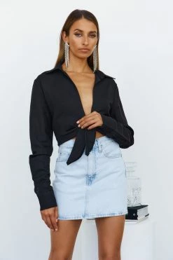 Levi's Skirts LEVIS 70S HIGH MICRO MINI DENIM SKIRT Washed Blue