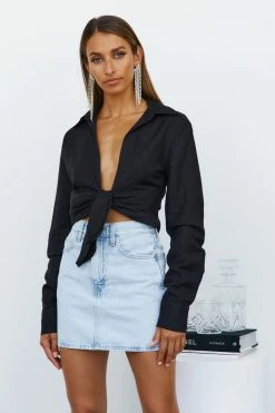 Levi's Skirts LEVIS 70S HIGH MICRO MINI DENIM SKIRT Washed Blue