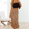 Hello Molly Making Bank Midi Skirt Tan
