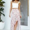 HELLO MOLLY Romance On The Horizon Maxi Skirt White