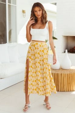 Discount π₯ Hello Molly Signature Signed Copy Midi π Skirt Mustard π Skirts π 10 Hello Molly Signature Signed Copy Midi Skirt Mustard Skirts