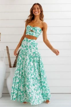 Skirts RUNAWAY Ayla Maxi Skirt Green