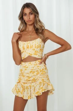 Hello Molly Secret Hideout Skirt Yellow