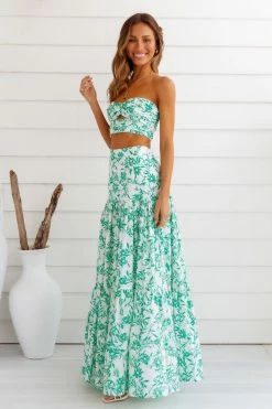 Skirts RUNAWAY Ayla Maxi Skirt Green