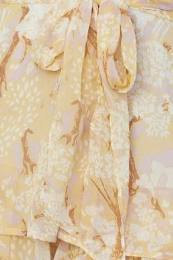 Hello Molly Trust Your Heart Shorts Yellow