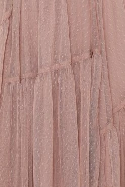 Hello Molly Another Fairytale Midi Skirt Dark Blush Skirts