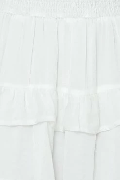 Hello Molly On Screen Crop Top White Sets & Co-ords