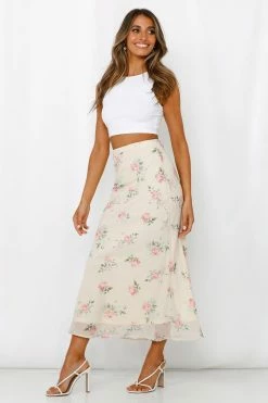 Hello Molly On The Uptake Maxi Skirt Yellow Skirts