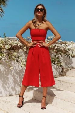 Hello Molly Grown Woman Pants Red