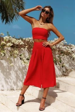 Hello Molly Grown Woman Pants Red